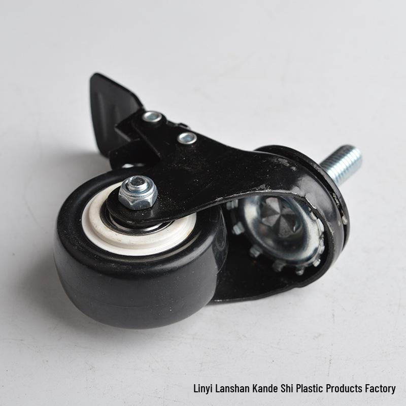 Gold Diamond Electrophoretic Universal Caster Wheel with Lead Screw Brake