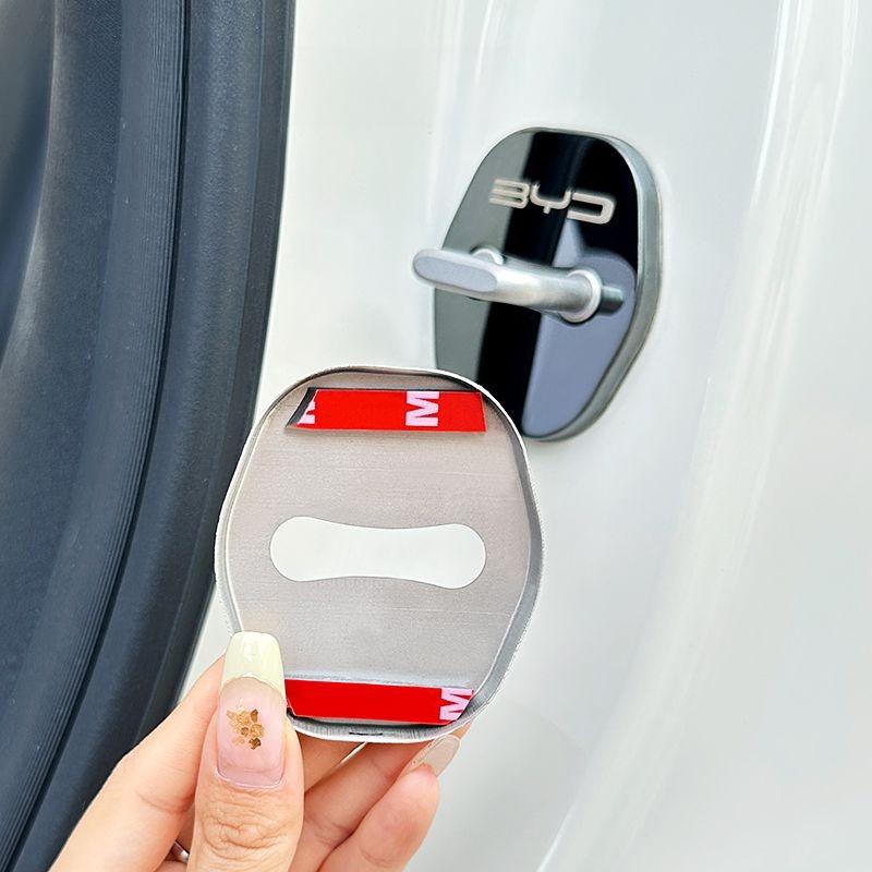 BYD 4Pcs Car Door Protective Cover Stainless Steel for BYD Dolphin Surf Seagull Shark Sealion Atto 3 Yuan Plus Song Plus Seal