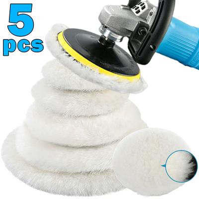 Yün Parlatma Pedi Disk Cila Parlatma Tamponlama Araba Boyası Bakımı Polisaj Pedleri 75-180mm Araba Otomatik Yıkama Aksesuarları İçin