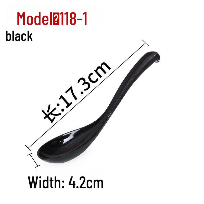 Xiangyuanmei Long Handle Colorful Melamine Soup Spoon - Imitation Porcelain for Hotel and Restaurant Use
