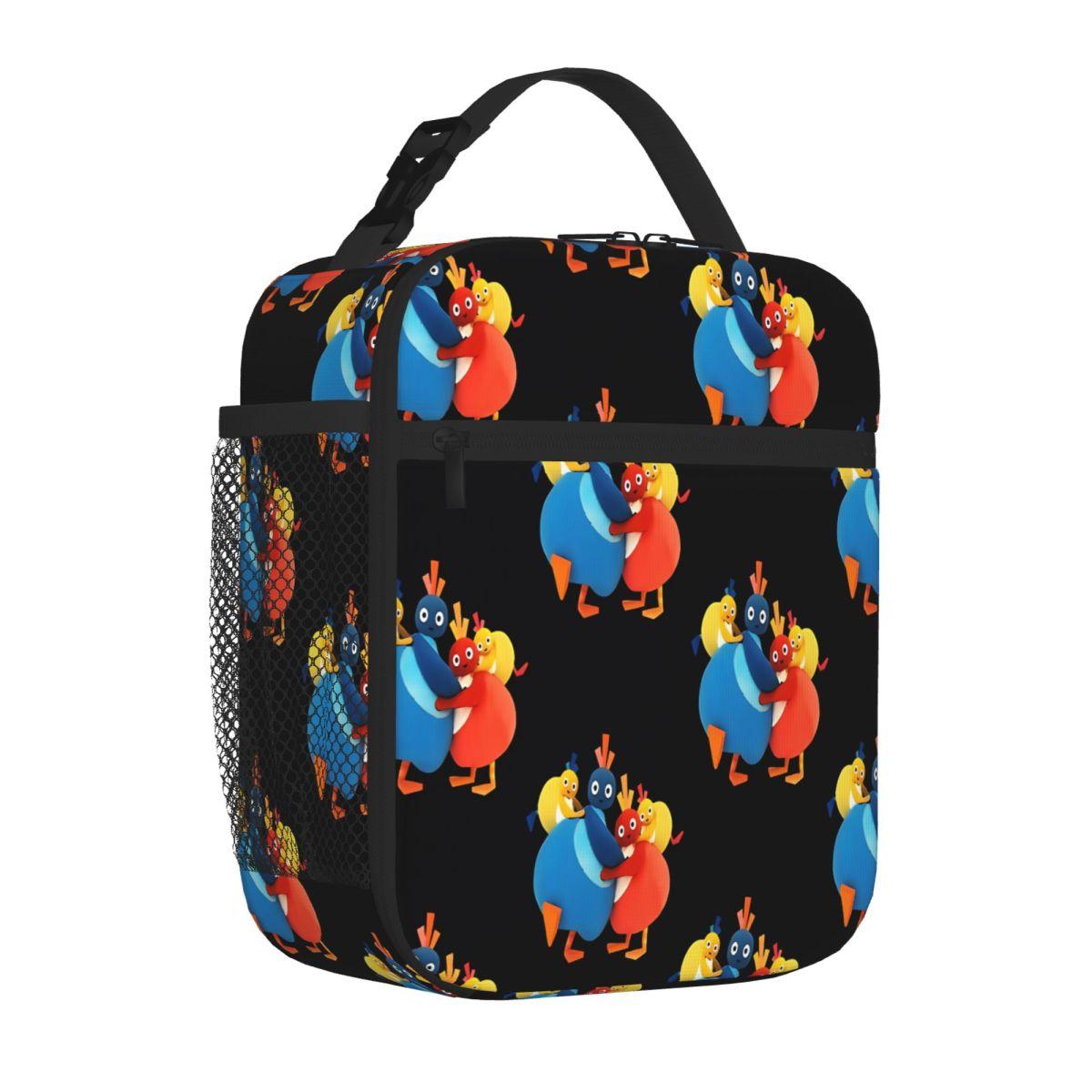 Bestselling Twirlywoos Cute Characters Single Layer Thermal Food Carrier Car Travel Reusable Lunch Bag One Size