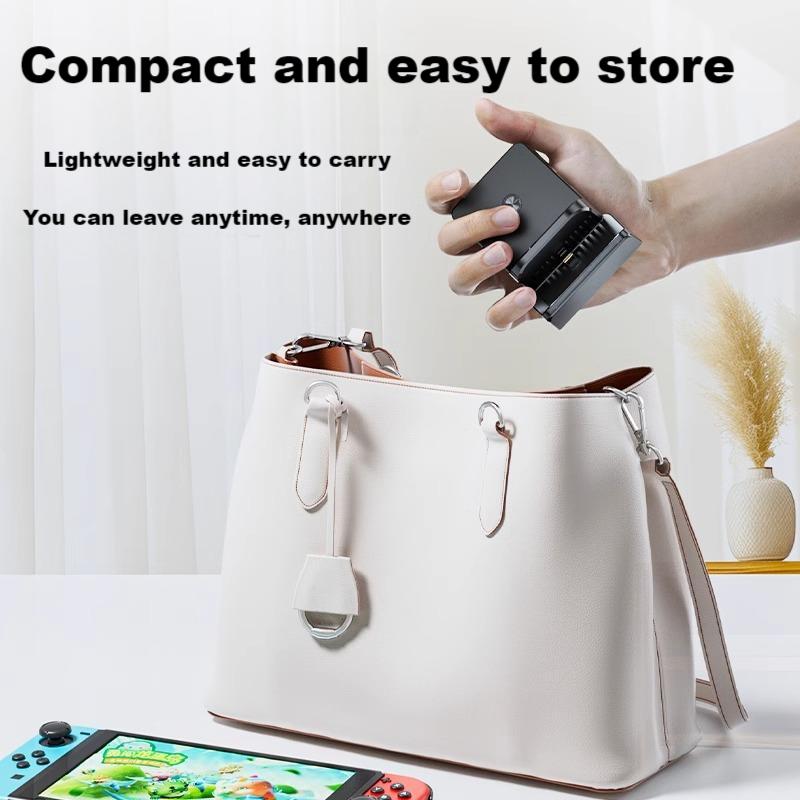Tragbarer Dockständer mit RGB-Licht für Nintendo Switch/Switch2/Switch OLED, Tischladestation Docking Station Unterstützung Switch TV-Modus