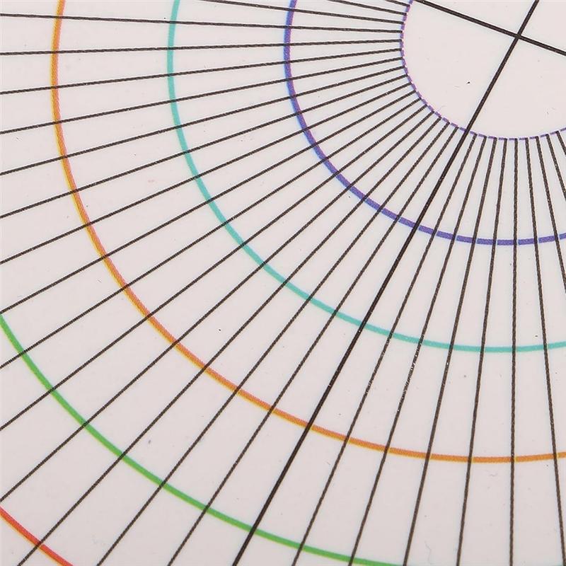 A96I-Pottery Clay Divider Tool Equal Circle Protractor Rotary Disc  Pottery Trimmer Tool Circle Scale Ruler