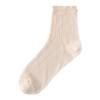 Women Thin Mesh Lace Socks Seamless Mid-Calf Socks Breathable Lightweight Soft Fabric Stretchy Fit for Daily Wear