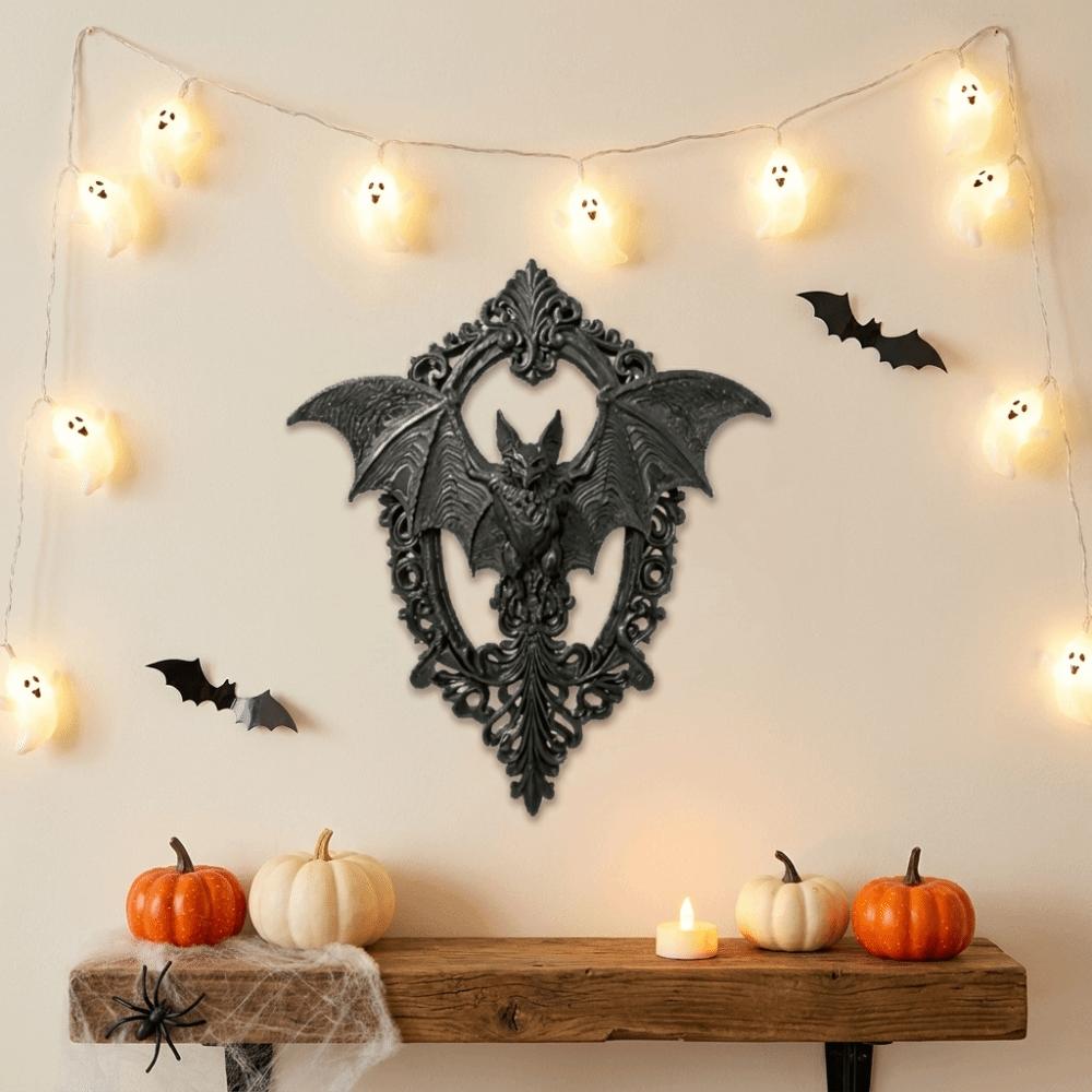 Dekorative Fledermaus Wandplakette 3D-Druck Halloween Wandbehang Gotische Fledermaus Wanddeko Gotisches Zimmer