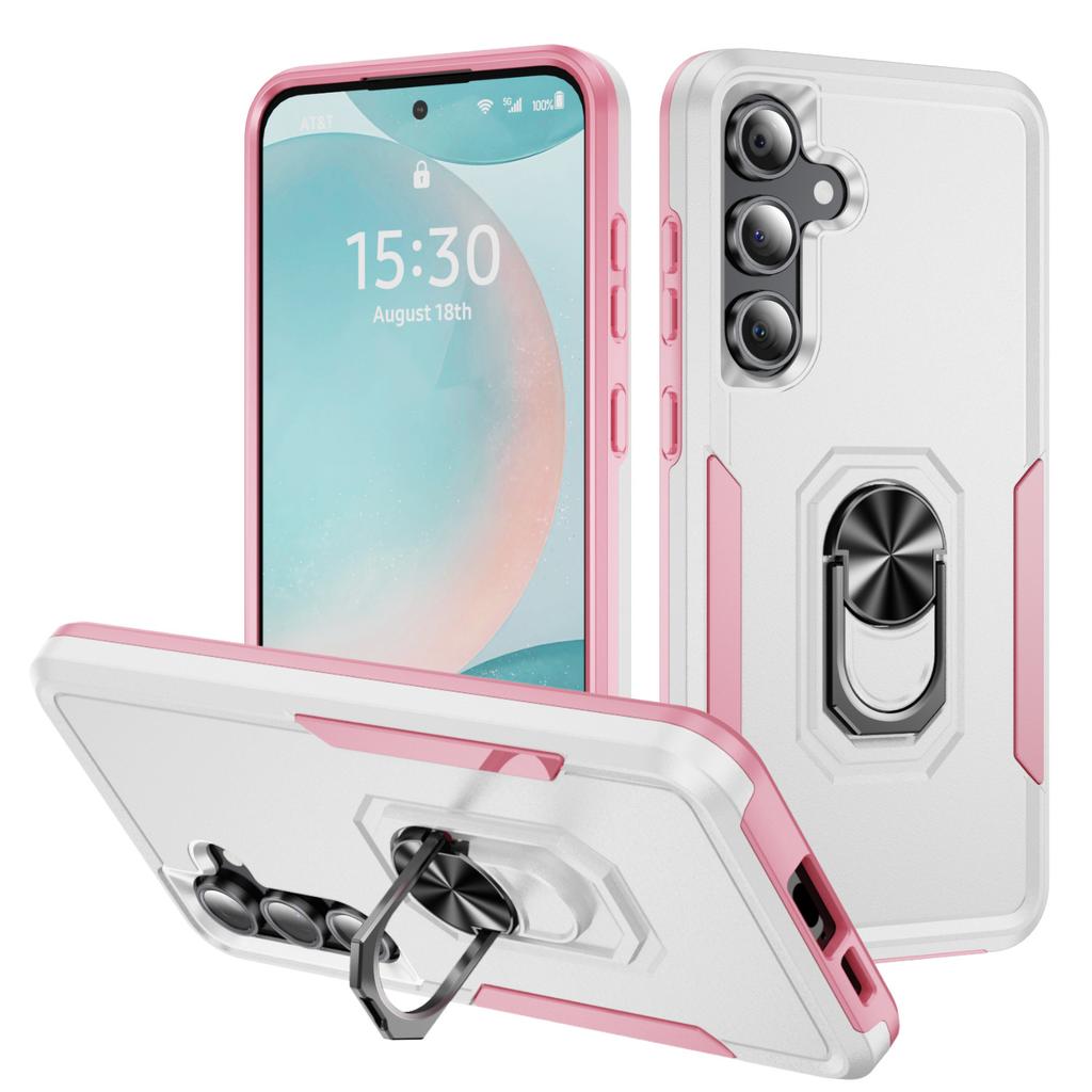 Applicable to Samsung S26Ultra Pioneer Ring A56 mobile phone case Samsung A16 contrasting color S24FE anti-drop