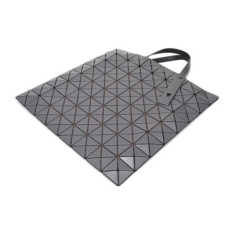 New ISSEY MIYAKE Prism PVC Tote Bag, Shopping Bag, Handbag, Shoulder Bag Regular Women's Charcoal Gray BB08-AG681-14