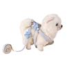 Dog leash, five - pointed star puppet, pet traction rope, checked cotton cloth, for small dogs, starfish - shaped dog rope