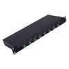 8 Channel Headphone Amplifier Multi Port Stereo Audible Splitter for 1 4 and 1 8 Inch Earphones Studio Live Performance