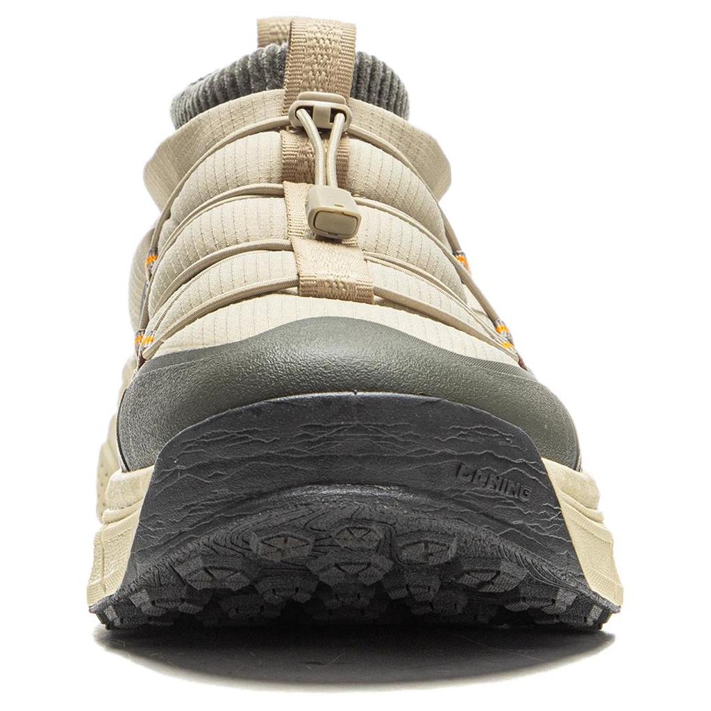 Li Ning Star Path Simple Comfortable Warm Mid-Top Casual Shoes Unisex Sneakers Light-Brown AGLV161-4