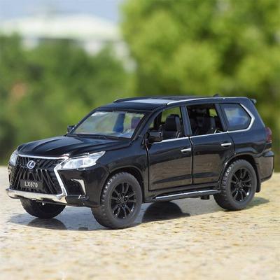 Toyota Lexus LX570 Didelis Visureigis Simuliacija Diecast & Žaislinės Transporto Priemonės Garsai & Šviesa Atitraukiamas Automobilis 1:32 Lydinio kolekcijos modelis