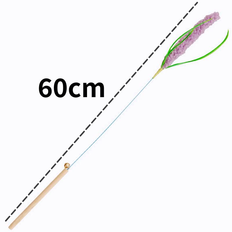 Cat Toy Feather Sticks Cat Toys Interactive Bite-resistant Cats Teaser Toy Long Handle Flower Stick Toys for Cats Scratching