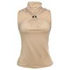 European and American style spring new women's clothing personalized metal decoration sleeveless neck hanging sexy slim vest top women