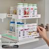 Multifunctional Rotating Pull-out Shelves Rotating Storage Rack Kitchen Gods Desktop Spice Rack Kitchen Storage
