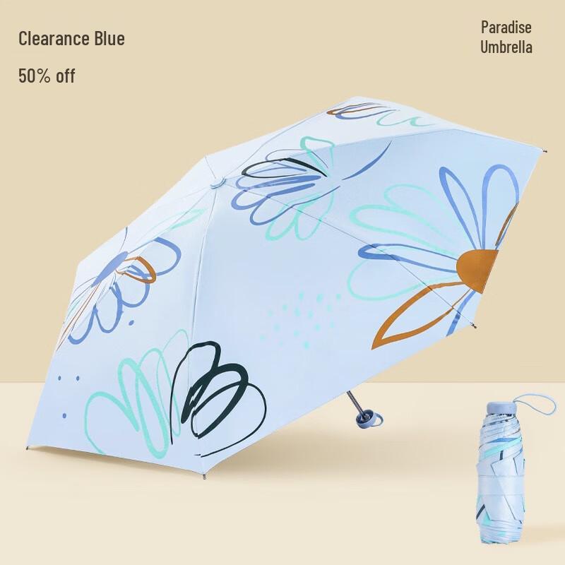 Paradise Umbrella 33886E Flower Dream Folding Travel Umbrella (Two-Pack)