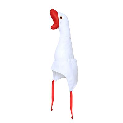 2020Cute Plush Funny Goose Shape Cap Adult Kids Halloween Party Cosplay Animal Hood Hat Winter Warm Costume