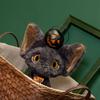 Kawaii Halloween Dark Devon Cat Plush Doll Pillow Pumpkin Lantern Witch Devon Cat Plush Toy Holiday Decoration Gift Idea Ideal For Girls and Boy