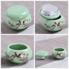 1Pc Ceramics Nail Cup with Lid Acrylic Liquid Powder Ceramic Cup Nail Art Acrylic Liquid Powder Porcelain Dappen Dish Container