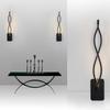 Nowoczesna minimalistyczna lampa ścienna LED Home wystrój wnętrz kinkiet do salonu sypialnia lampki nocne nabłyszczania dekoracja świetlna tła