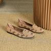 Square head flat sole single shoes women's new non-slip lazy shoes one pedal Doudou shoes