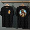 Pivní nadšenci Oktoberfest T-shirt pro tým Bavorský festivalový kostým pro muže ženy Německé párty tričko s krátkým rukávem s uměním klobás
