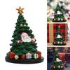 Christmas Spirits Miniature Christmas Tree Figurine ,Durable Resin Desktop Decoration for Office Home Dorms Living Space