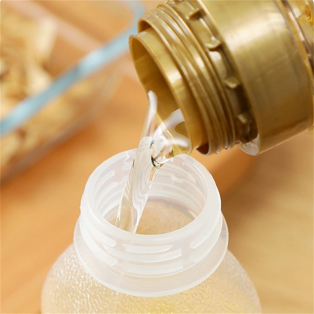 PVC Seasoning Oil Spray Bottle Kitchens Accessories Sauce Vinegar Press Spray Bottle Food-grade Transparent Seal Oil Dispenser