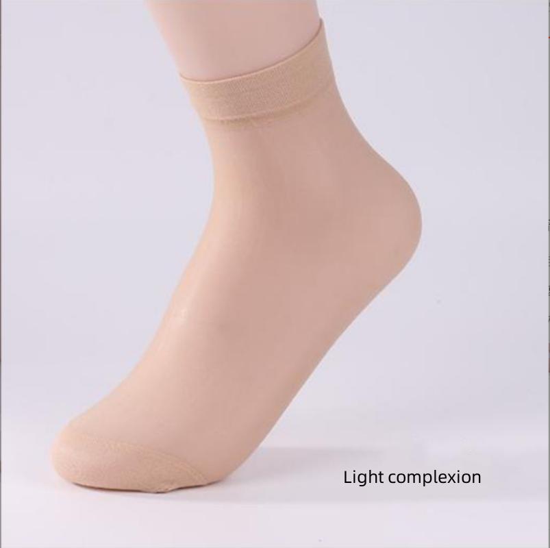 Summer Women's Comfortable Transparent Socks Calf Socks Thin Wear Stockings Short Stockings Wicking Sweat