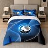 3Pcs Bedding SetAtalanta FC Soft Bed Sheet and Two Pillowcases Home Bedroom Decor