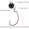10Pcs Tungsten Cheburashka Weights Fishing Sinkers, 1~30g Tungsten Cannonball Jig Head Fishing Weights Tungsten Cheb Rig Weights, Black