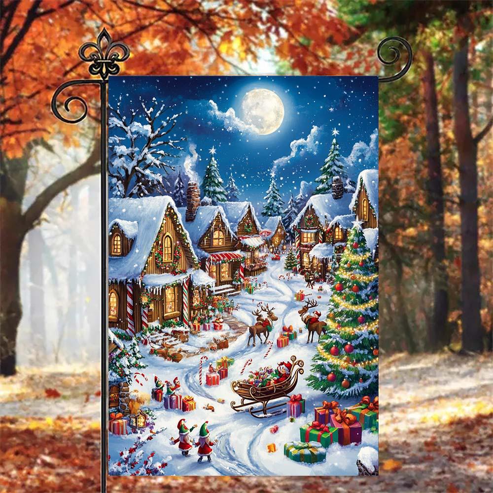 Christmas Courtyard and Garden Party Decoration Flag