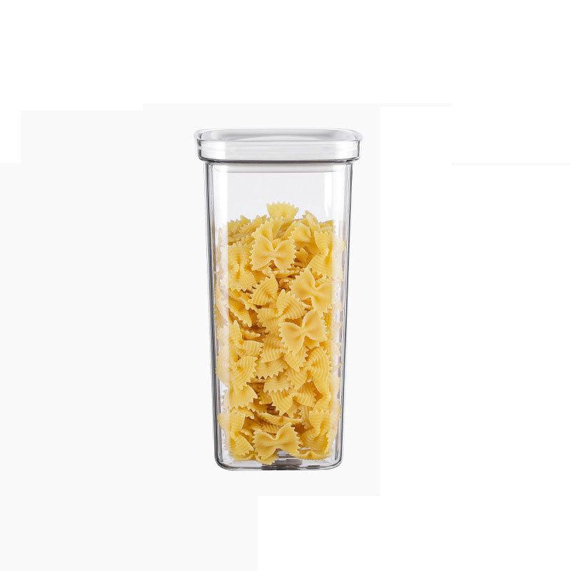 Household Rotating Transparent Sealed CansKitchen Storage Cans for Grains and Cereals Plastic Storage Boxes