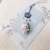 Doll Vinyl Sitting Cute Baby Mobile Phone Pendant Keychain Handmade DIY Car Pendant