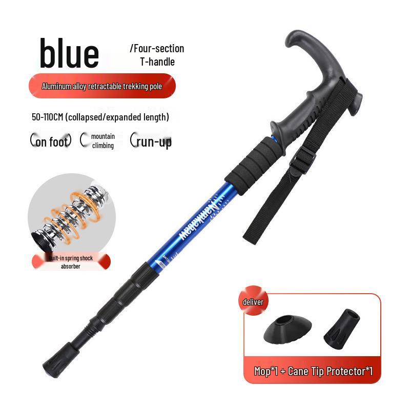 Professional Telescopic Folding Trekking Poles - Anti-slip Unisex Hiking Climbing Sticks