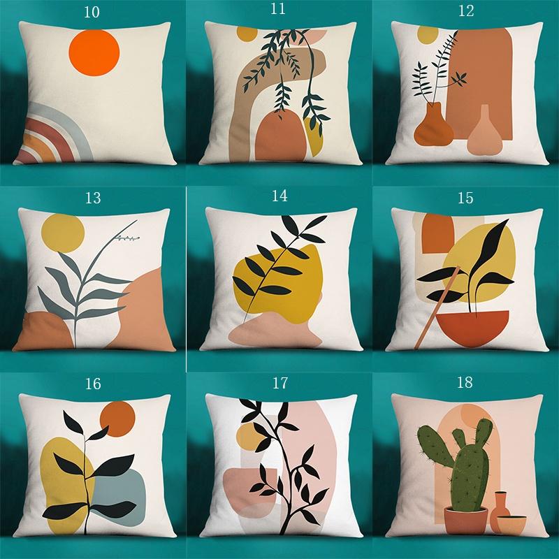 Fashion Classic Square Decorative Pillowcase Geometric Pattern Living Room Sofa Cushion Pillow Home Decor