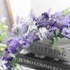 Artificial Lavender Wreath Realistic Spring Floral Wreath for Wedding Front Door Outdoor Indoor