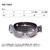 Acrace Ski Snowboard Glasses Wide Field of UV One Size Fits Most Goggles, Dual-Layer Lens, Goggles, Compatible, Anti-Fog, Unisex, 180° View,