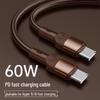100W Dual Type-C Fast Charging Cable, 6A C-to-C for Huawei, Apple, Universal Mobile Use
