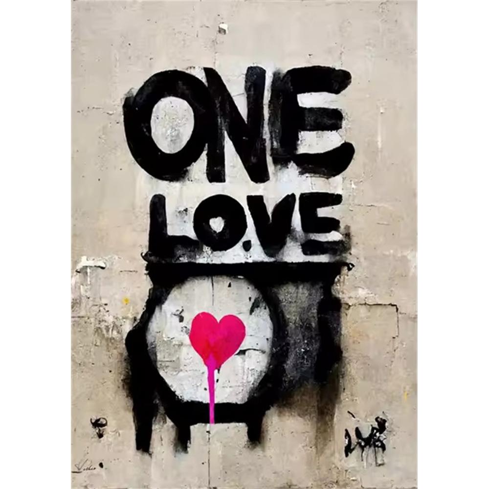 Pittura Diamante Fai da Te 5D Punto Croce Ricamo Arte Classica Banksy Ragazza con Orecchino di Perla Trapano Rotondo Completo Decorazione Casa Arte da Parete Regalo