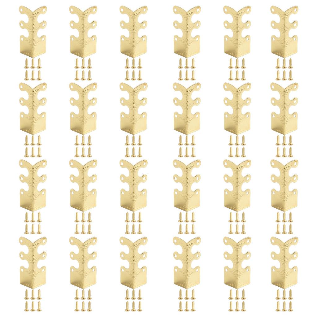 Pro stylovou ochranu soklových lišt s vintage kovovými rohovými chrániči 6 ks