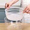 Hand-Crank Transparent Salad Spinner & Vegetable Dryer