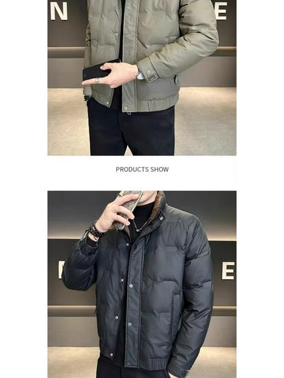 Men's High-End 2025 Wash-Free Stand Collar Down Jacket