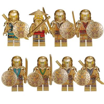 Movie Action Gold Mini Figures Building Bricks Blocks Model Set Kids Birthday Educational New Year Gifts for Children's Day