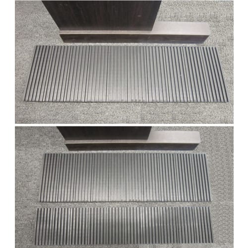 YNAK Piano Outdoor Unit and Home Appliance Underlay, Non-Slip Rubber Mat, Anti-Vibration and Soundproofing, Set of 2 (50cm x 15cm x 1cm)