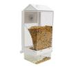 Automatic Parrot Feeder-Eco-Friendly Durable PP/PC Anti-Spill Seed Huller Smart Dispensing Square Classic Design Cage Mountable
