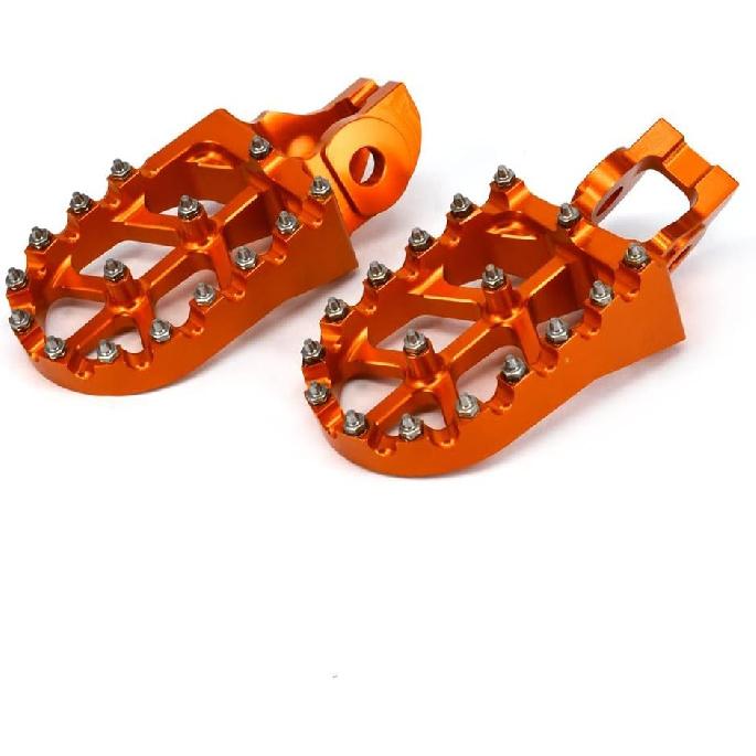 CNC T7 7075 Aluminum MX Foot Pegs Footpegs Rest Pedals - 16-17 125-300 SX/SX-F EXC/EXC-F XC/XC-F/XC-W TX/FX 16-17 125-400 TC FC TE FE TX