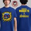 Sublime X Denver Nuggets Ball Arena Exclusive Merch Sun Logo Two Sided Blue T-Shirt