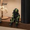 Tactical Desk Decor 3D Printed Soldier Desktop Figurine, Military Model, Miniature Resin Special Forces Ornament for Home Office Car And Lovers