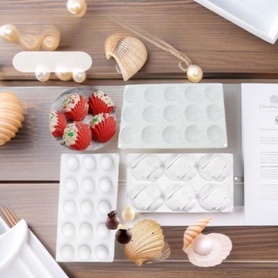 1 Stück 6 mit Schale Gelee Pudding Silikon Mousse Form Perle Fondant Kuchenform DIY Backen Handgemacht Schokoladenform