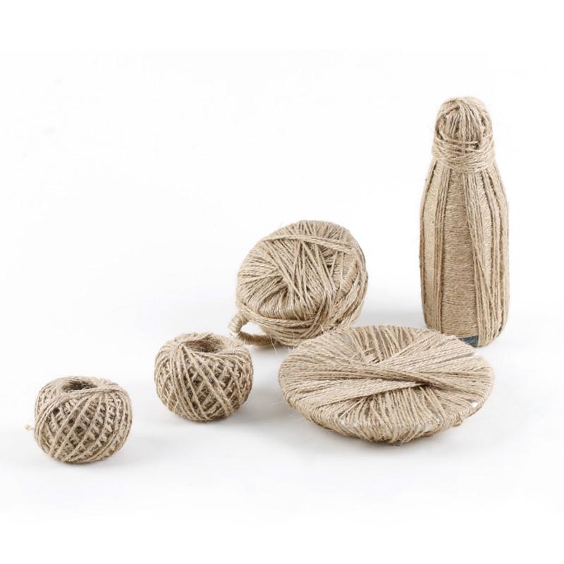 Buy 30M Natural Burlap Hessian Jute Twine Cord Hemp Rope String Gift